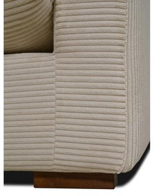Bézs kordbársony kanapé 266 cm Comfy – Scandic