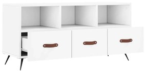 fehér szerelt fa TV-szekrény 102 x 36 x 50 cm