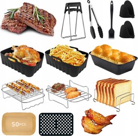 Új Akcesoria Az Airfryer Dual Basket 12X Zsírmentes Olajsütőhöz