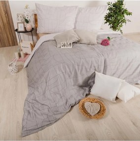 EMI Velur szürke pamutszatén ágyneműhuzat