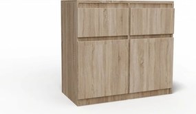 Washington 2S2F Komód Sonoma