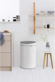 Fehér acél érintésre nyíló szemetes 40 l Touch Bin – Brabantia
