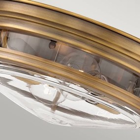 Quintiesse QN-HADRIAN-FS-BR-CLEAR - Kültéri állólámpa HADRIAN 2xE27/40W/230V IP44 bronz