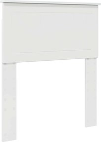 vidaXL Fejtámla Fényes Fehér 75 cm Faanyag