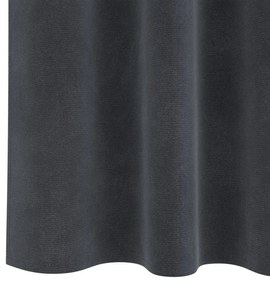 Feketeárnyékos Függönyök Felső Szalaggal 2 db Világosszürke Velúr