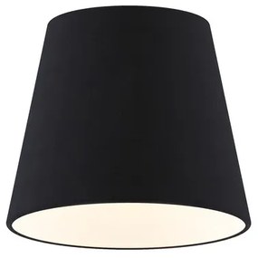 RENDL R13114 NIZZA lámpabúra, univerzális lámpaernyő Polycotton fekete/fehér PVC