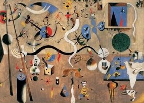 Művészeti nyomat Harlequin's Carnival, 1924-25, Joan Miró