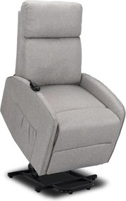 Elektromos relax fotel felállást segítő funkcióval szürke – COLTON