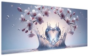 Kép - Gyémánt szív (120x50 cm)