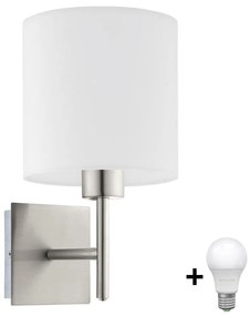 Eglo Eglo - LED Fali lámpa TUNJA 1xE27/60W/230V matt króm/fehér EG32507G