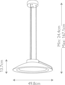Elstead modern LED függeszték europa fehér elseuropa-p-c