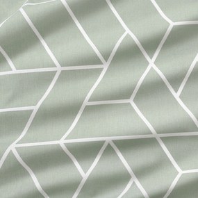 Goldea pamut ágyneműhuzat - mozaik minta, zsálya alapon 140 x 200 és 70 x 90 cm