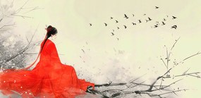 Poszter 91,3x44,5cm Diva az ágakon