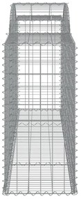 9 db íves horganyzott vas gabion kosár 300 x 50 x 100/120 cm