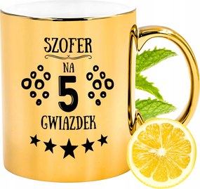 Prémium Arany Fényes Bögre Sofőrnek Ajándék Nyomtatott Fotó