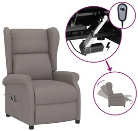 tópszínű szövet magas háttámlájú elektromos dönthető fotel