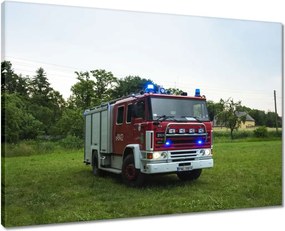 Vászonkép 70x50 Tűzoltóautó
