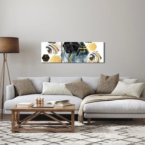 Kép - Sokszög (órával) (90x30 cm)
