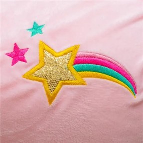 Plüss felfújható ugráló ló hangokkal Baby Mix Egyszarvú