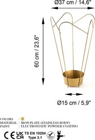 Virágtartó, Ø15 cm