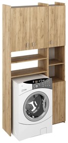 MIRALI szekrény mosógép fölé, artisan tölgy