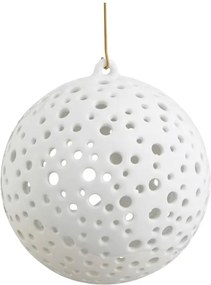 Nobili fehér csontporcelán karácsonyfadísz, ⌀ 12 cm - Kähler Design