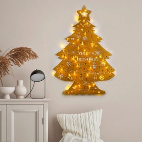 XMASGOLD fém karácsonyi fényfüzér, 70×100 cm
