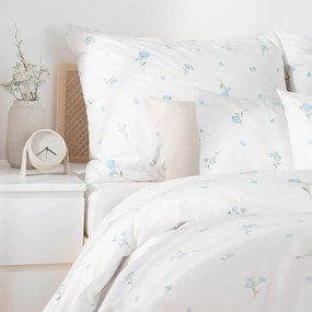 Goldea pamut ágyneműhuzat - nefelejcsek 140 x 200 és 70 x 90 cm