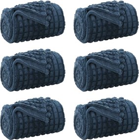 vidaXL Takarók 6 pcs Sötétkék 200 x 150 cm Gyapjú
