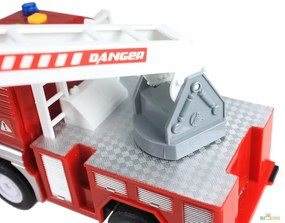 Firefighter Tűzoltó Autó Mozgatható Kar Fény Hang