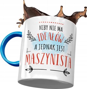 Kék Bögre A Mozdonyvezetőnek Nincs Ideál Nyomtatott Fotóval