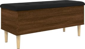 vidaXL barna tölgy színű szerelt fa tárolópad 102x42x46 cm