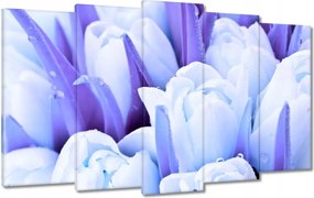 Vászonkép 100x60 Kék tulipánok