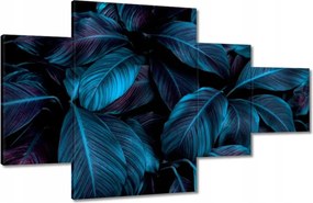 Vászonkép 130x80 Gyönyörű kék levelek