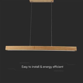 LED Csillár zsinóron LED/12W/230V 4000K barna