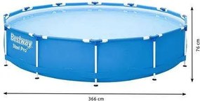 Bestway M9882 medence kerettel és szűrővel, 366 x 76 cm | 56681