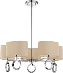 Quoizel modern csillár brock csiszolt króm elsqzs-brk5005c