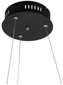 Paul Neuhaus 2472-18 - LED Dimmelhető csillár zsinóron ROMAN LED/30W/230V fekete