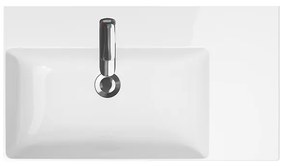 Cersanit Inverto mosdóbútor / munkalap 80,5 x 45,5 cm, túlfolyó jobbos, fehér, K671-006
