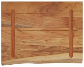 tömör akácfa téglalap alakú fali polc 40 x 30 x 2,5 cm
