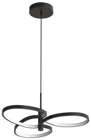 LED csillár kábelen RIBBON LED/25W/230V 4000K fekete