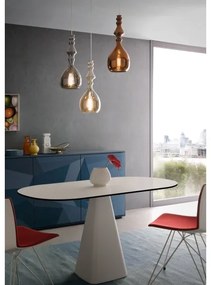 Redo 01-2938 - Kábeles függőlámpa AMBIX 1xE27/42W/230V, átmérő 18 cm, szürke