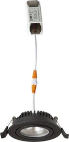 RENDL JADE DIMM TO WARM zápustná černá 230V LED 6W 60° 3000 - 2000K