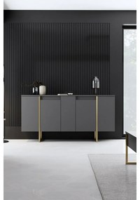 Luxe Anthracite and Gold szekrény