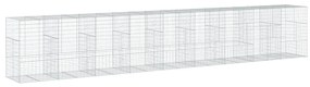 horganyzott vas gabion kosár fedéllel 900 x 100 x 150 cm