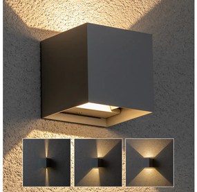 Brilagi Brilagi - LED Kültéri fali lámpa CUBE LED/6W/230V szürke IP54 BG0988