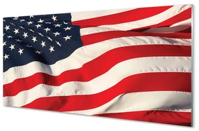 Üvegképek Amerikai zászló 100x50 cm