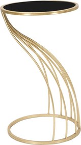 Kerek tárolóasztal üveg asztallappal ø 35 cm Flush – Mauro Ferretti