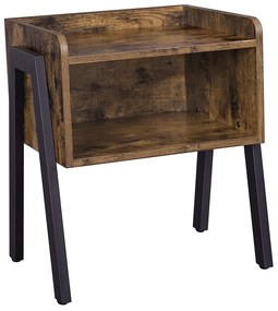 Rusztikus barna kis asztal 35 x 42 x 52 cm