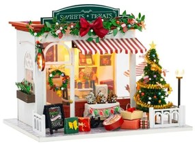 2Kids Toys - Mini karácsonyi cukrászda házikó 2xAAA elemmel